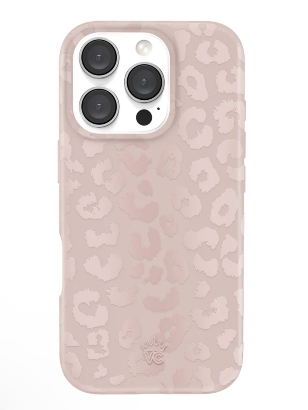 Velvet Caviar Nude Leopard Glossy Phone Case for iPhone 16 Pro